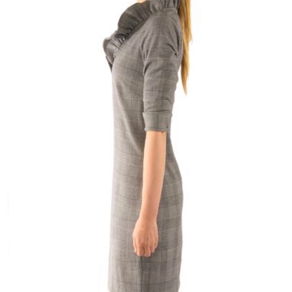 Gretchen Scott. Ruffle Neck Dress